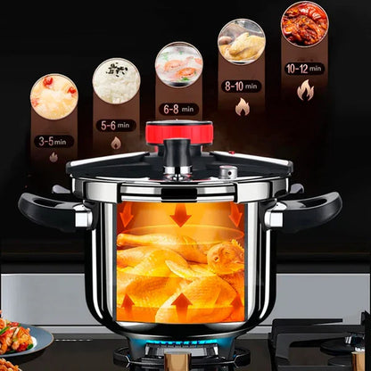 [Leve 2 Pague 1] Panela de Pressão MasterTurbo Aço Inoxidável - À Prova De Explosões + BRINDE: Kit Utensílios