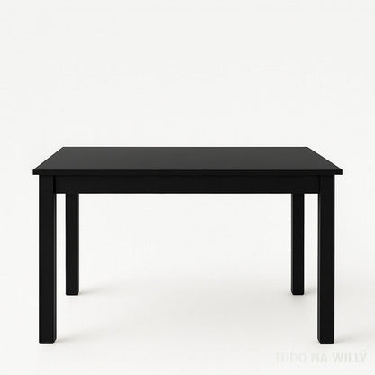 Conjunto Mesa Jantar Moderna 120x90 Industrial + 4 Cadeiras