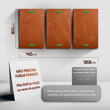 Quadros Decorativos Leão Juda Nunca Foi Sorte 122x60 Sala Hd